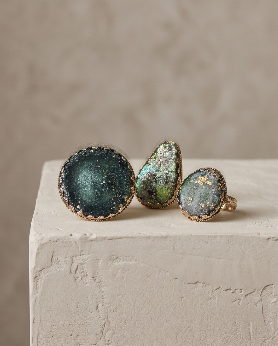 ROMÁN SEA GLASS RINGS