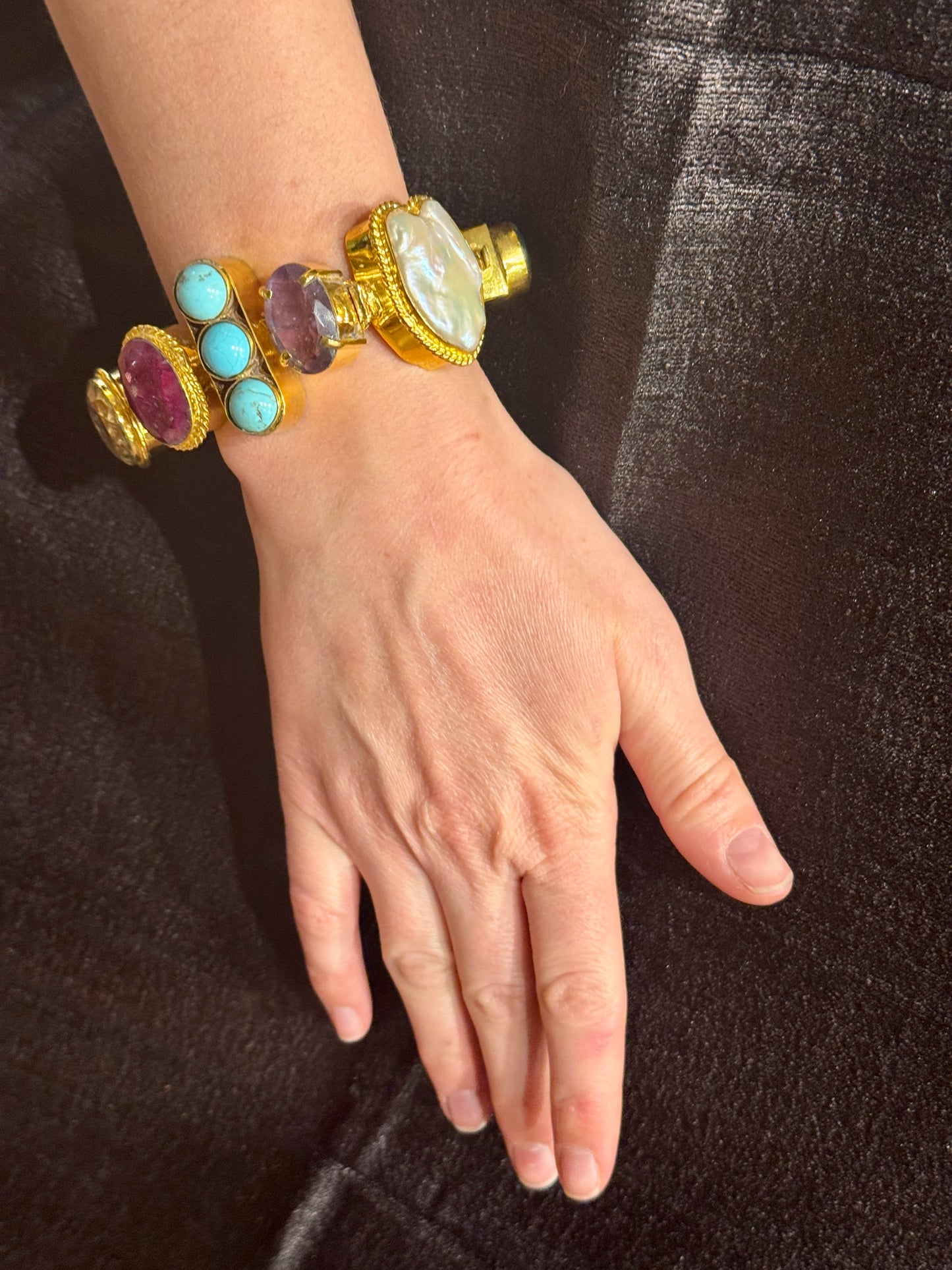 BIG CHUNKY GEMSTONE BRACELETS