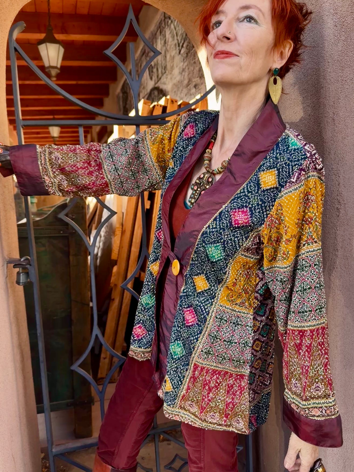 MICRO BLING SWING JACKET