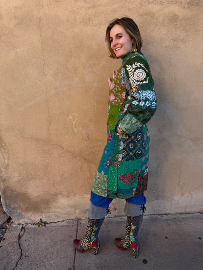 PATCHWORK NEHRU COAT