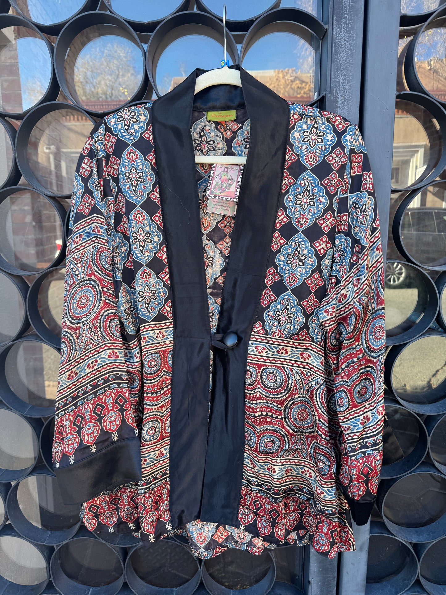 AJRAKH MIRRORED SWING JACKET