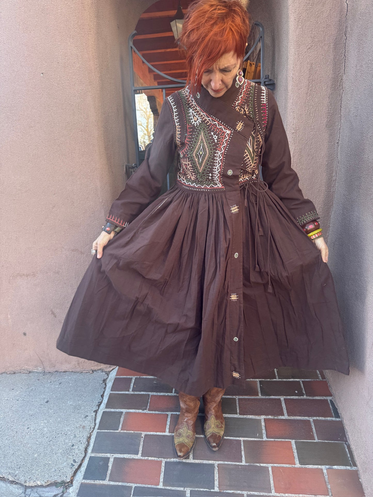 RABARI MAXI COAT DRESS