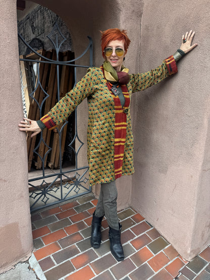 HONEYCOMB SWING COAT