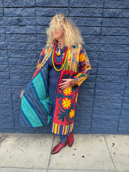 SUZANI HUIPIL DELUXE ZIP DUSTER