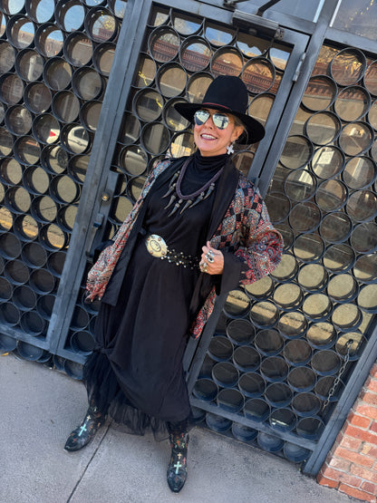 AJRAKH MIRRORED SWING JACKET