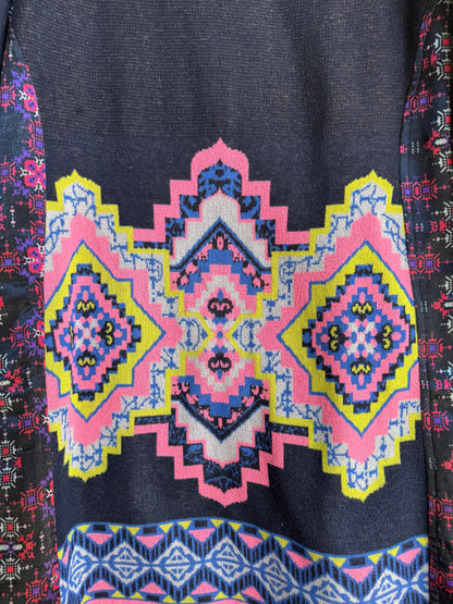 ZIP BLUE MANDALA SWEATER