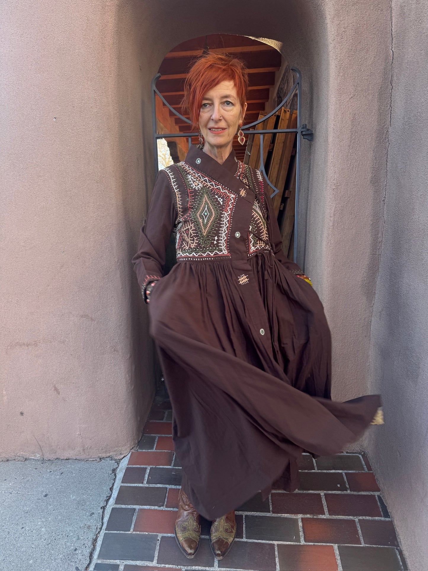 RABARI MAXI COAT DRESS