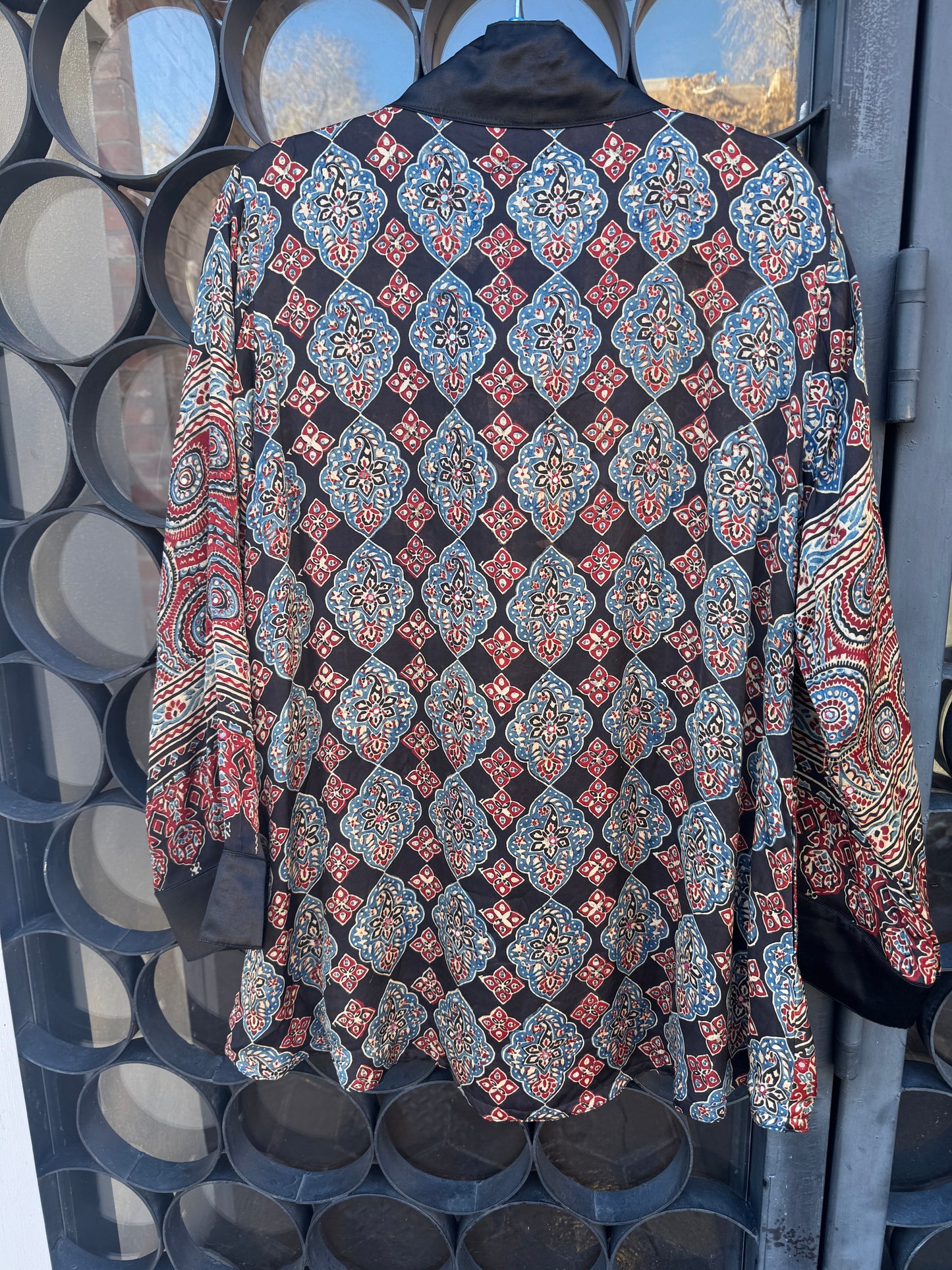AJRAKH MIRRORED SWING JACKET