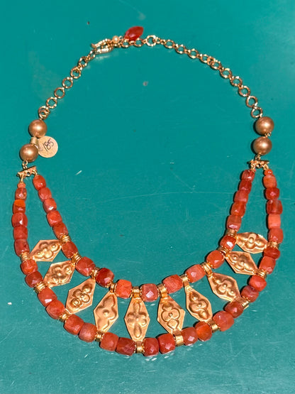 RAW GEM COLLAR NECKLACE