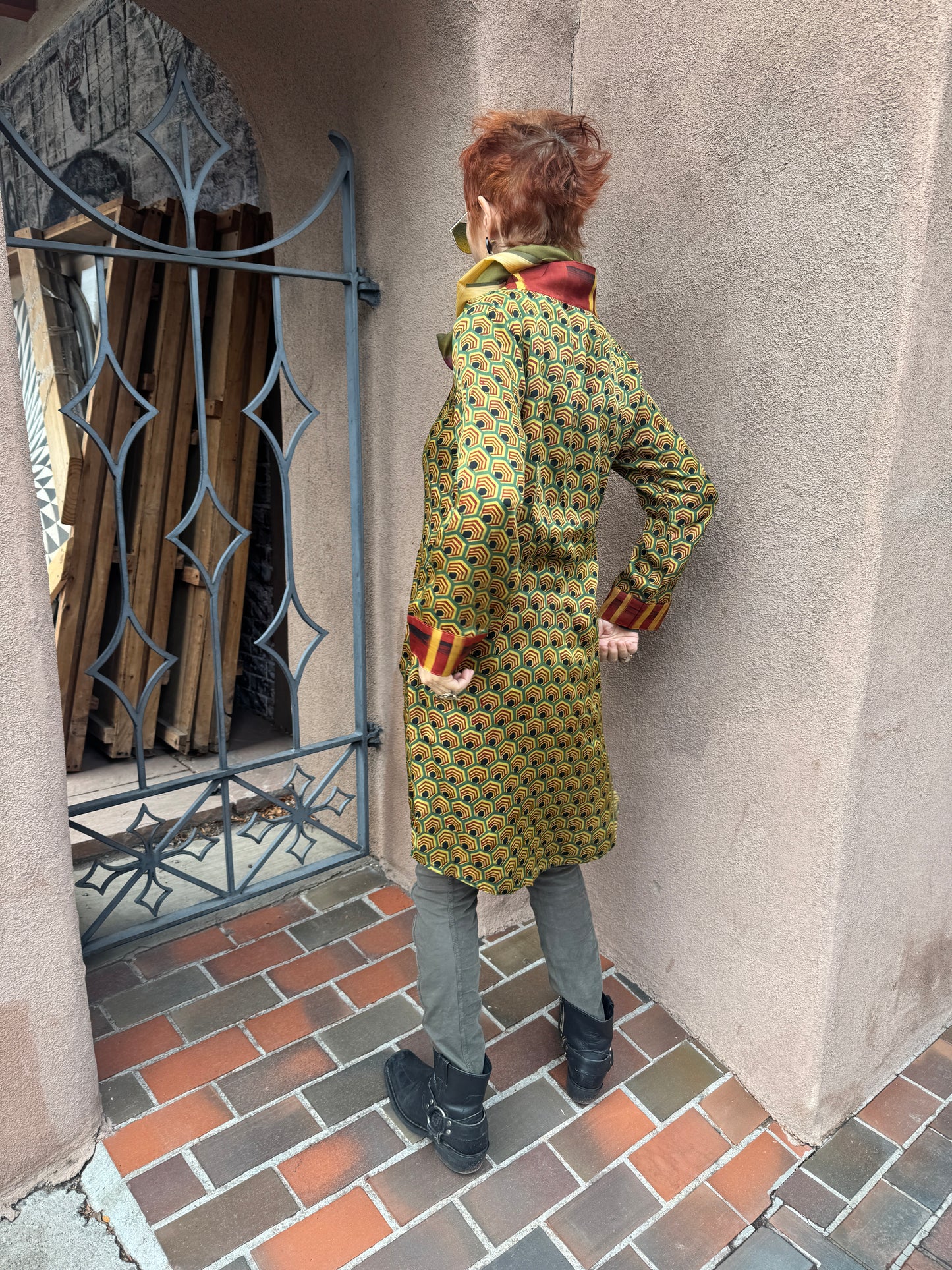 HONEYCOMB SWING COAT