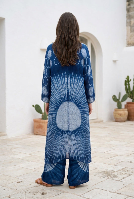 BLUE WAVE KAFTAN