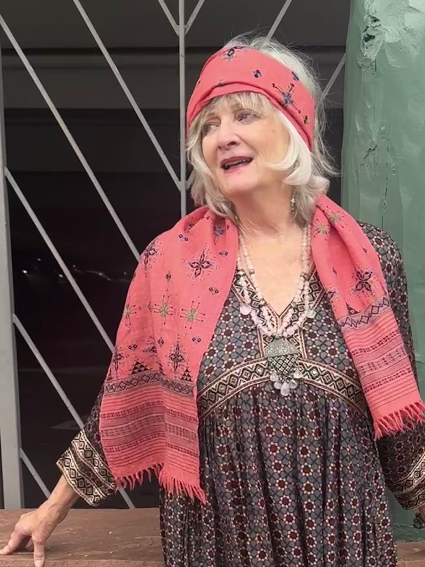 MASTERPIECE SOOF WOOL SCARF HANDLOOM HANDSPUN HAND EMBROIDERED