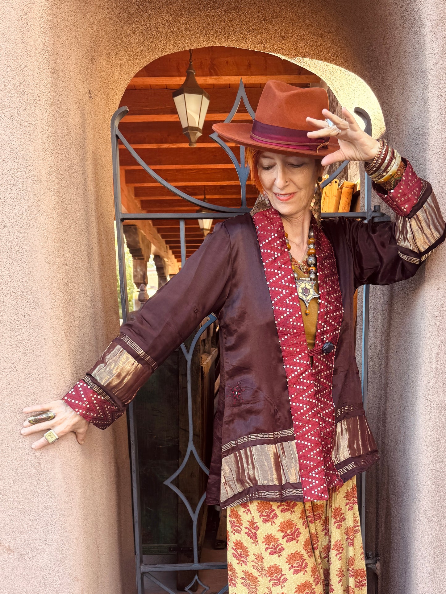 AUBERGINE SWING BLING JACKET