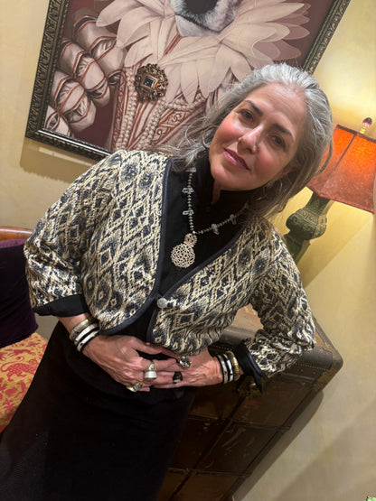 SNAKESKIN SEQUIN BOLERO