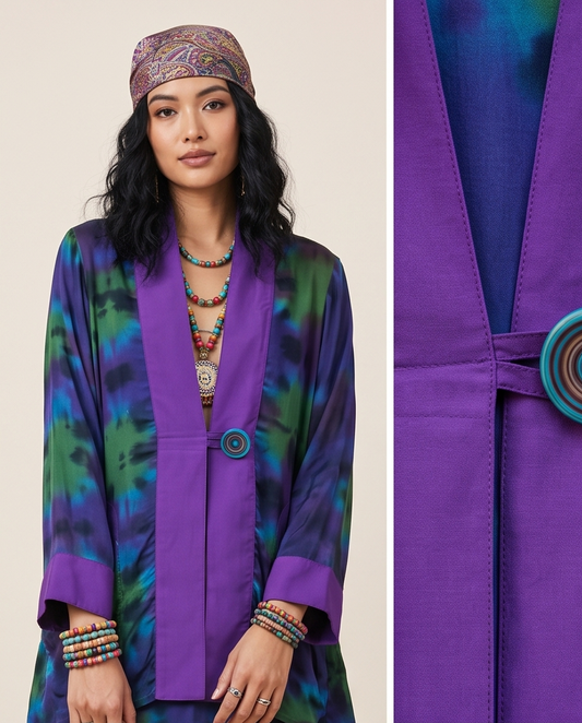 KALEIDOSCOPIC HAND DYED SWING JACKETS