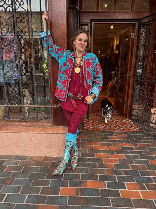 TUAREG JACKET EMBROIDERED VELVET