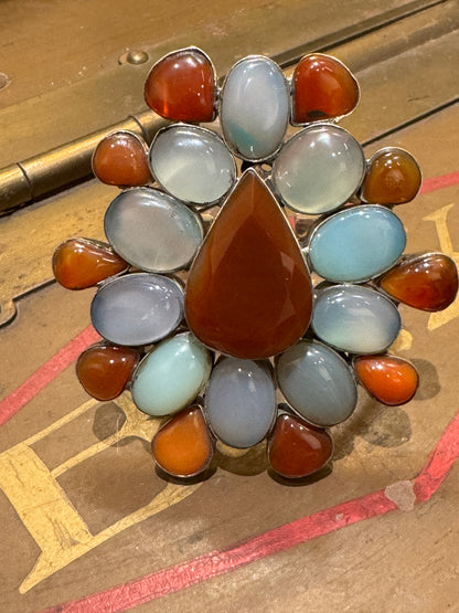 MAMMOTH GEMSTONE MOSAIC CUFFS