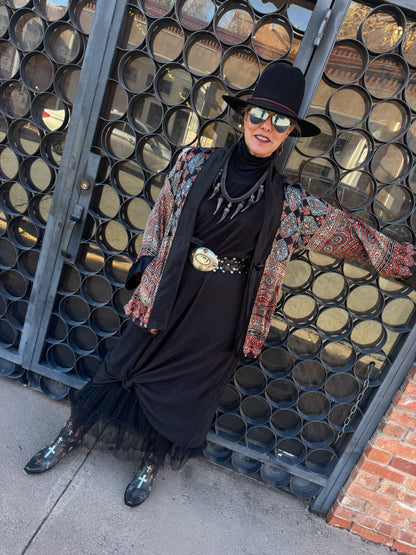 AJRAKH MIRRORED SWING JACKET