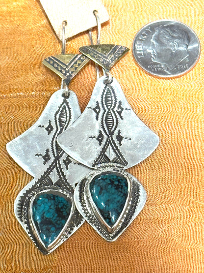 TUAREG TURQUOISE EARRINGS