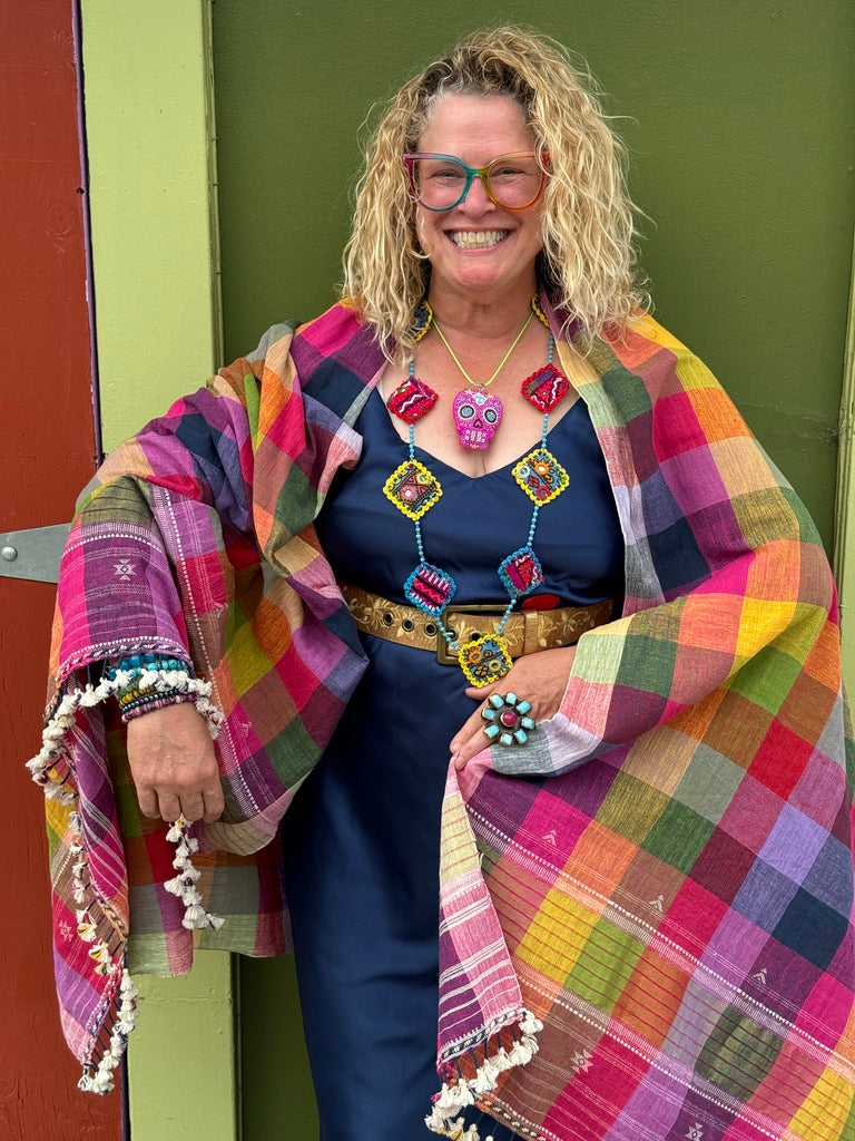 RAINBOW PICNIC SHAWL