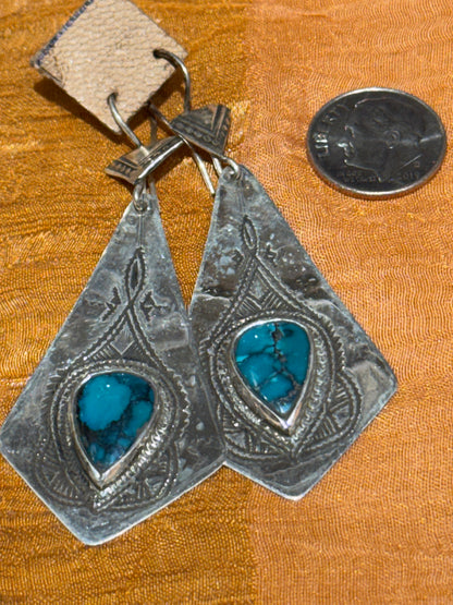 TUAREG TURQUOISE EARRINGS