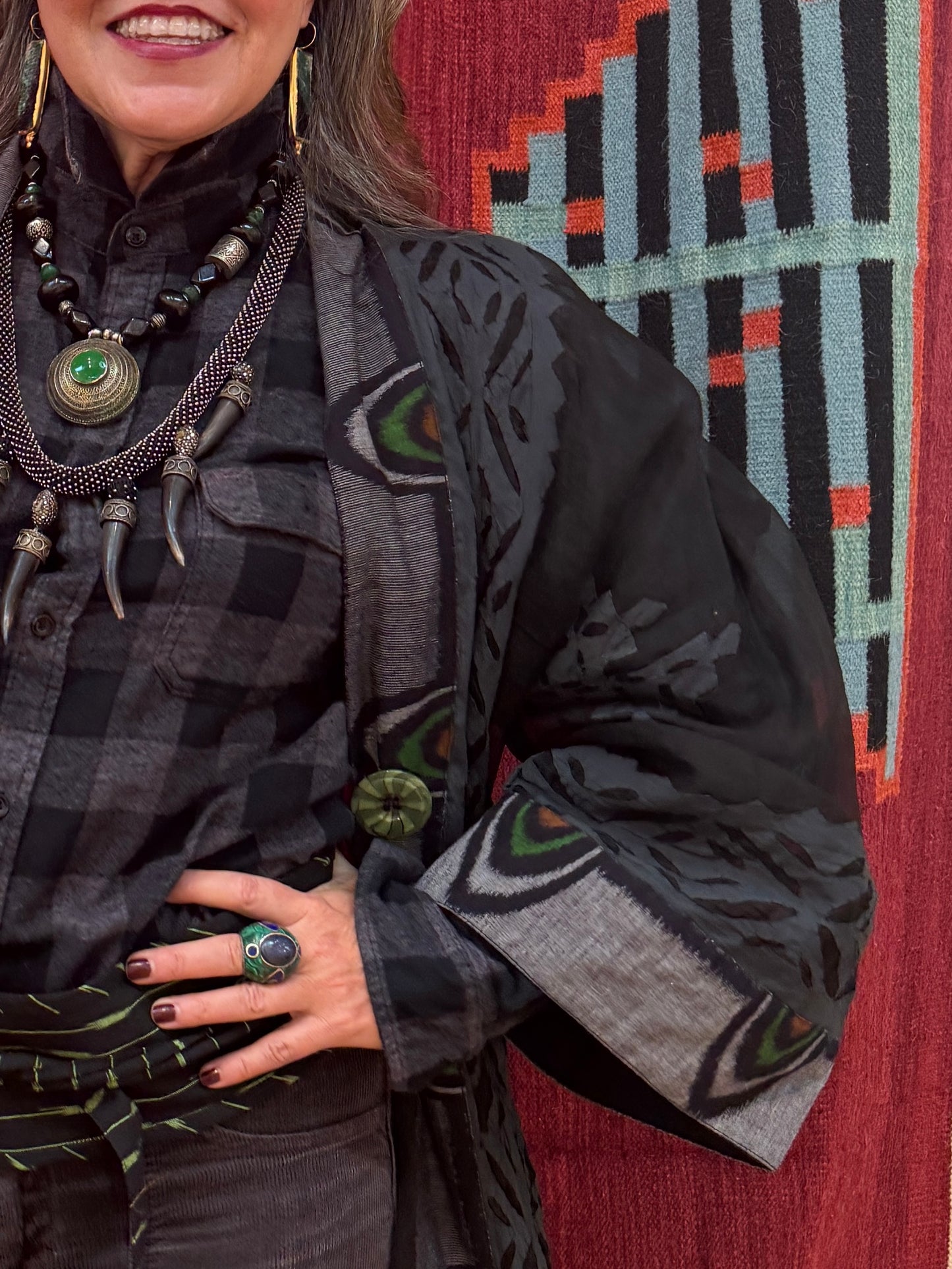 ORGANZA APPLIQUÉ KIMONO