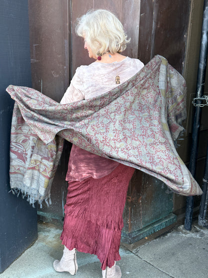 GREY GARDENS SILK SHAWL