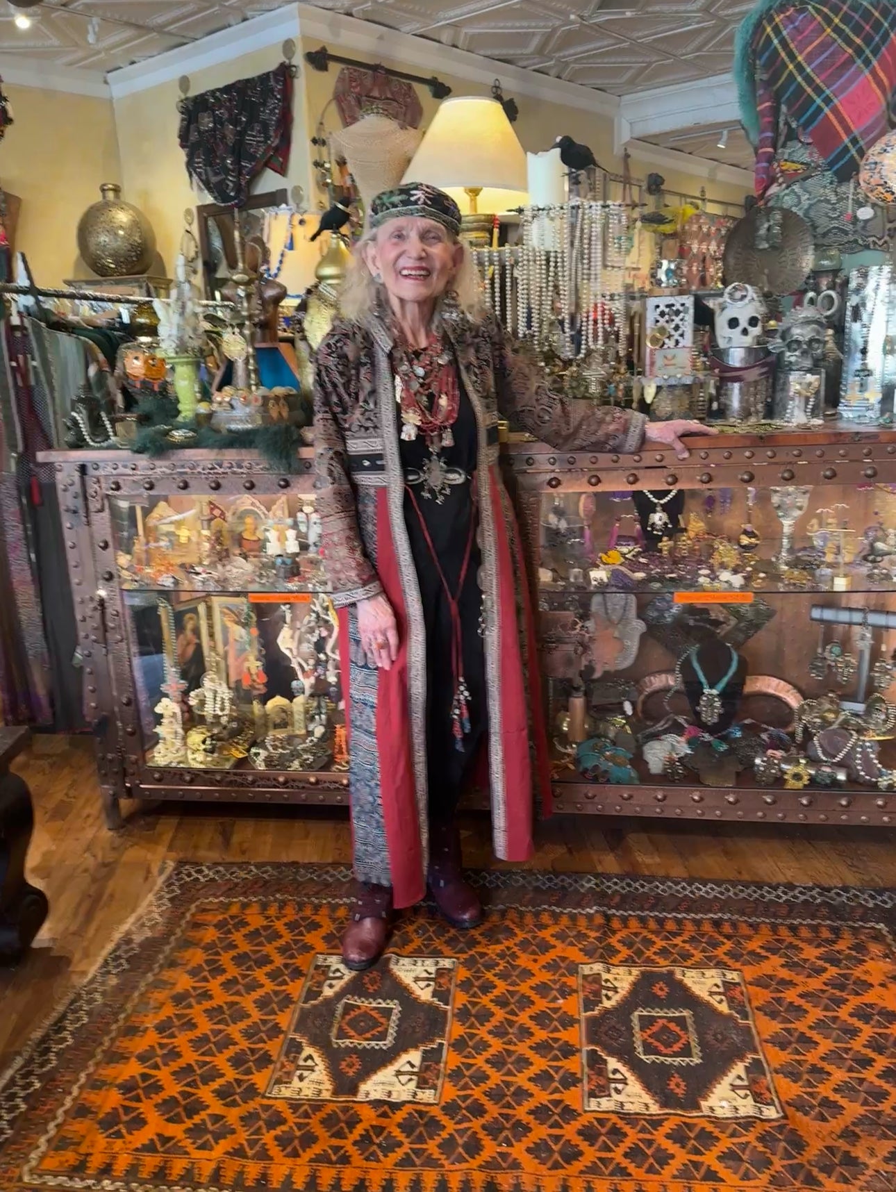 QUEENS GOWN PATCHWORK COTTON COAT DRESS