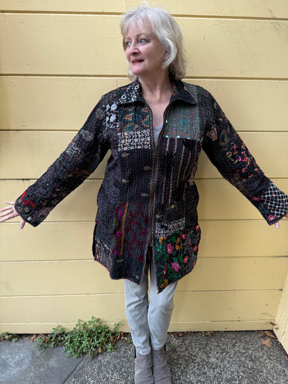 CHAGALL PATCHWORK ZIP JACKET