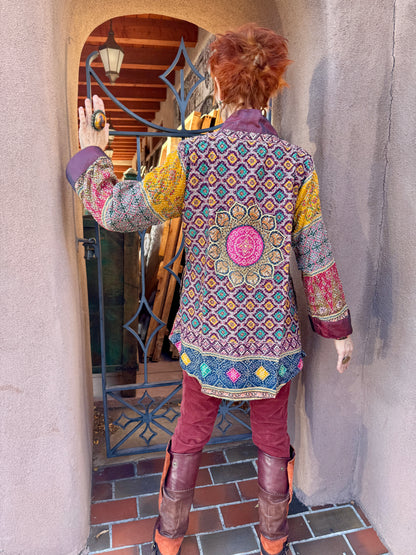 MICRO BLING SWING JACKET