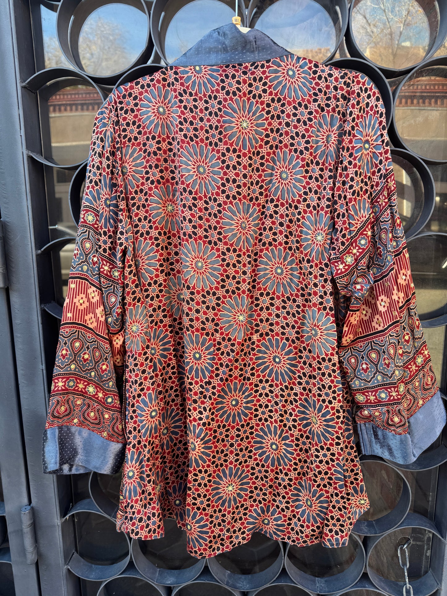 AJRAKH MIRRORED SWING JACKET