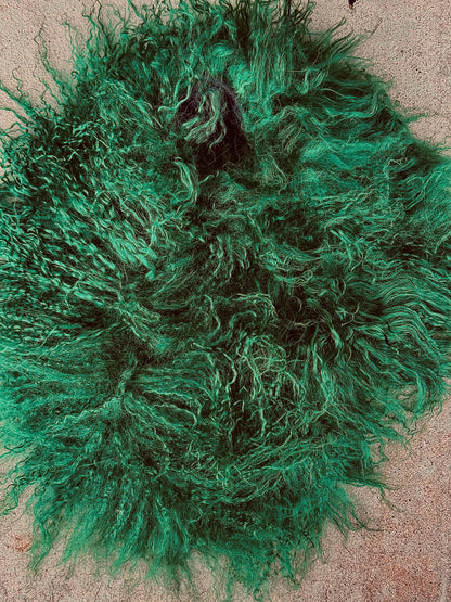 MONGOLIAN CURLY LAMB FUR COLLAR