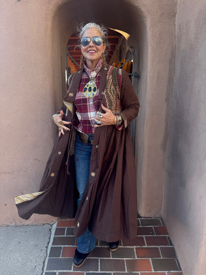 RABARI MAXI COAT DRESS