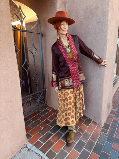 AUBERGINE SWING BLING JACKET