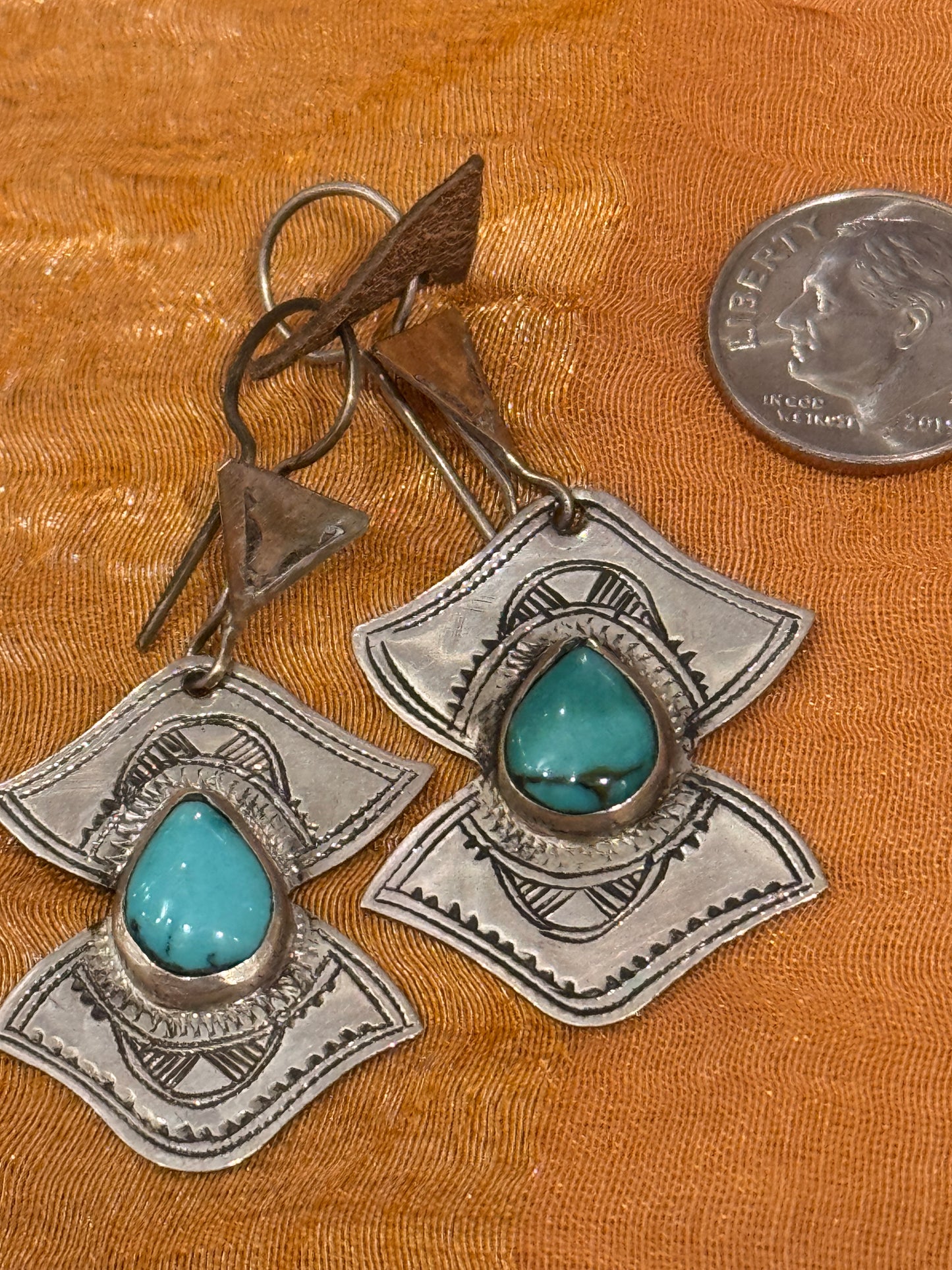 TUAREG TURQUOISE EARRINGS