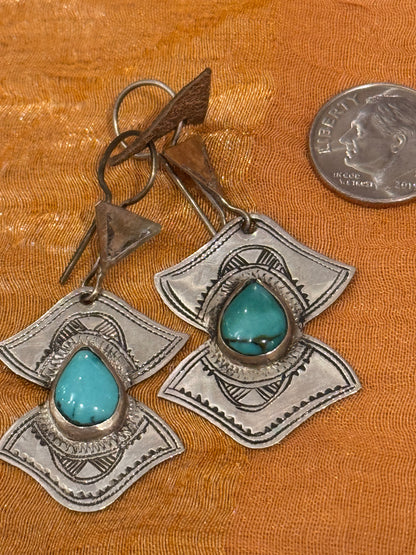 TUAREG TURQUOISE EARRINGS