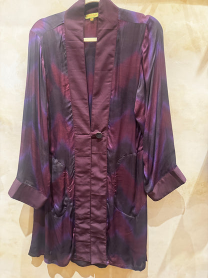 KALEIDOSCOPIC HAND DYED SWING COATS