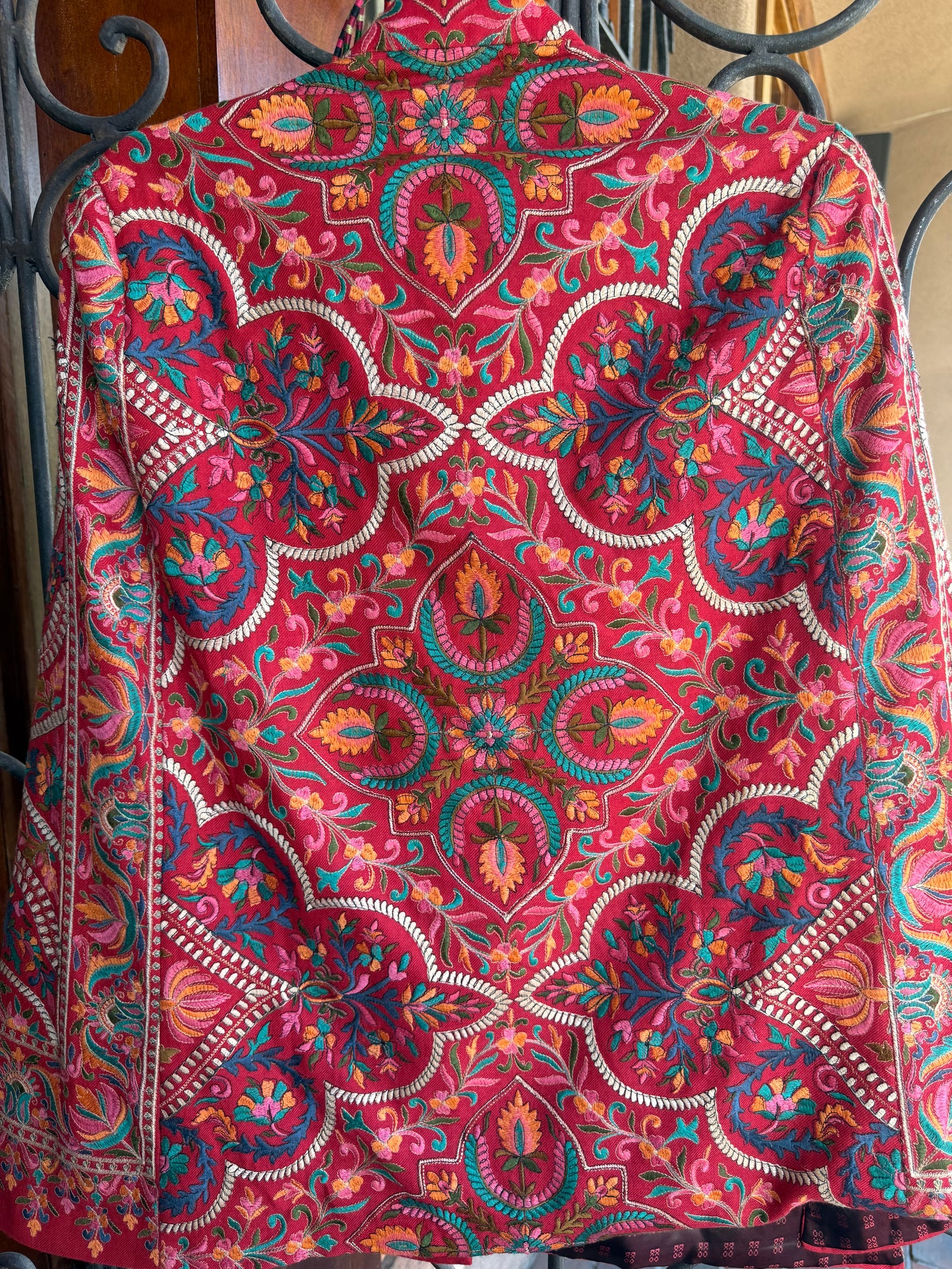 KASHMIR EMBROIDERED CAPE