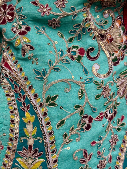 ROMANTIC GILDED AND EMBROIDERED SWING COAT