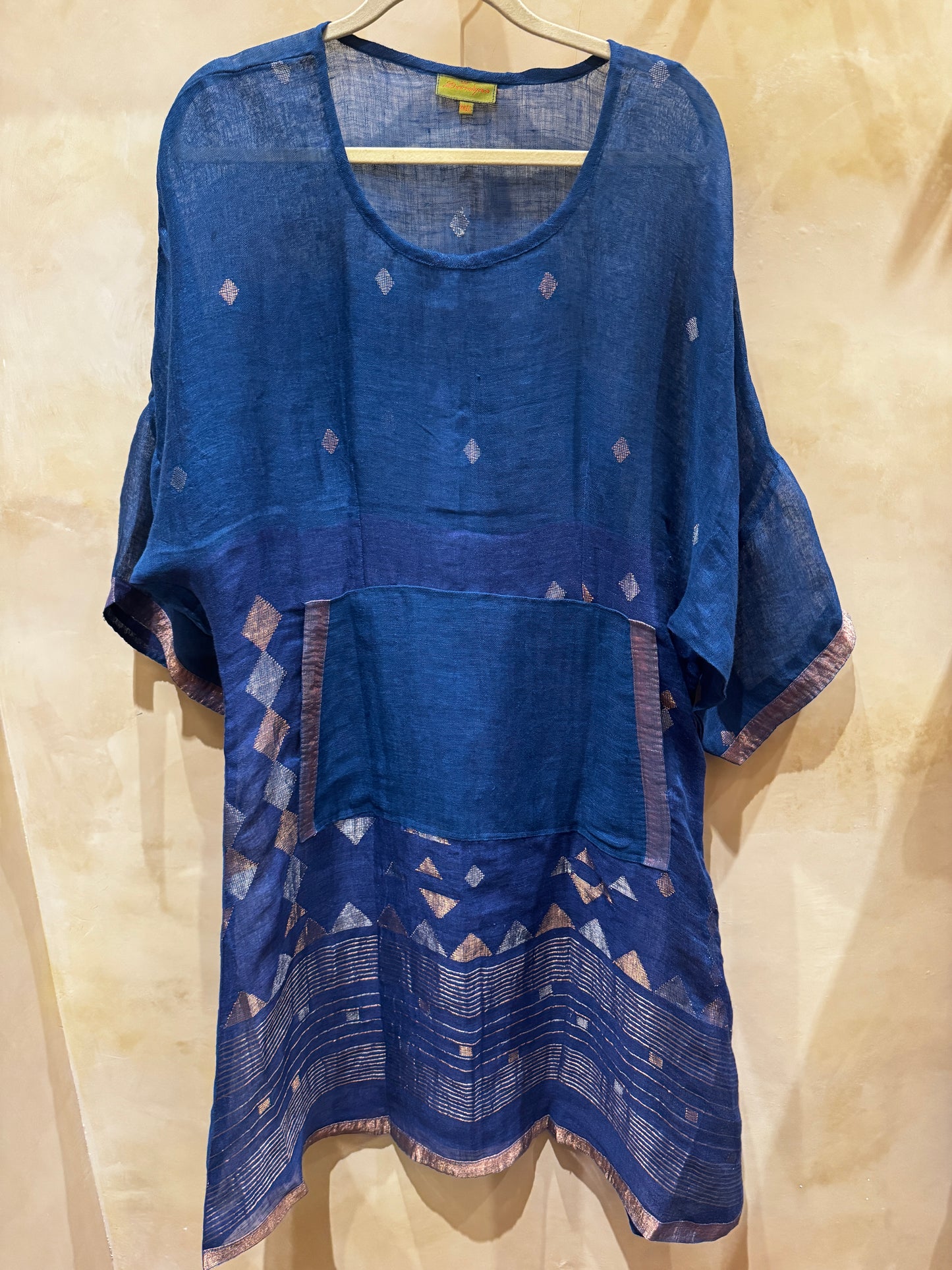 LINEN LINA DRESS HAND LOOMED