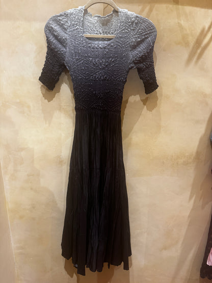 GENEVIEVE OMBRE SMOCK TOP DRESS