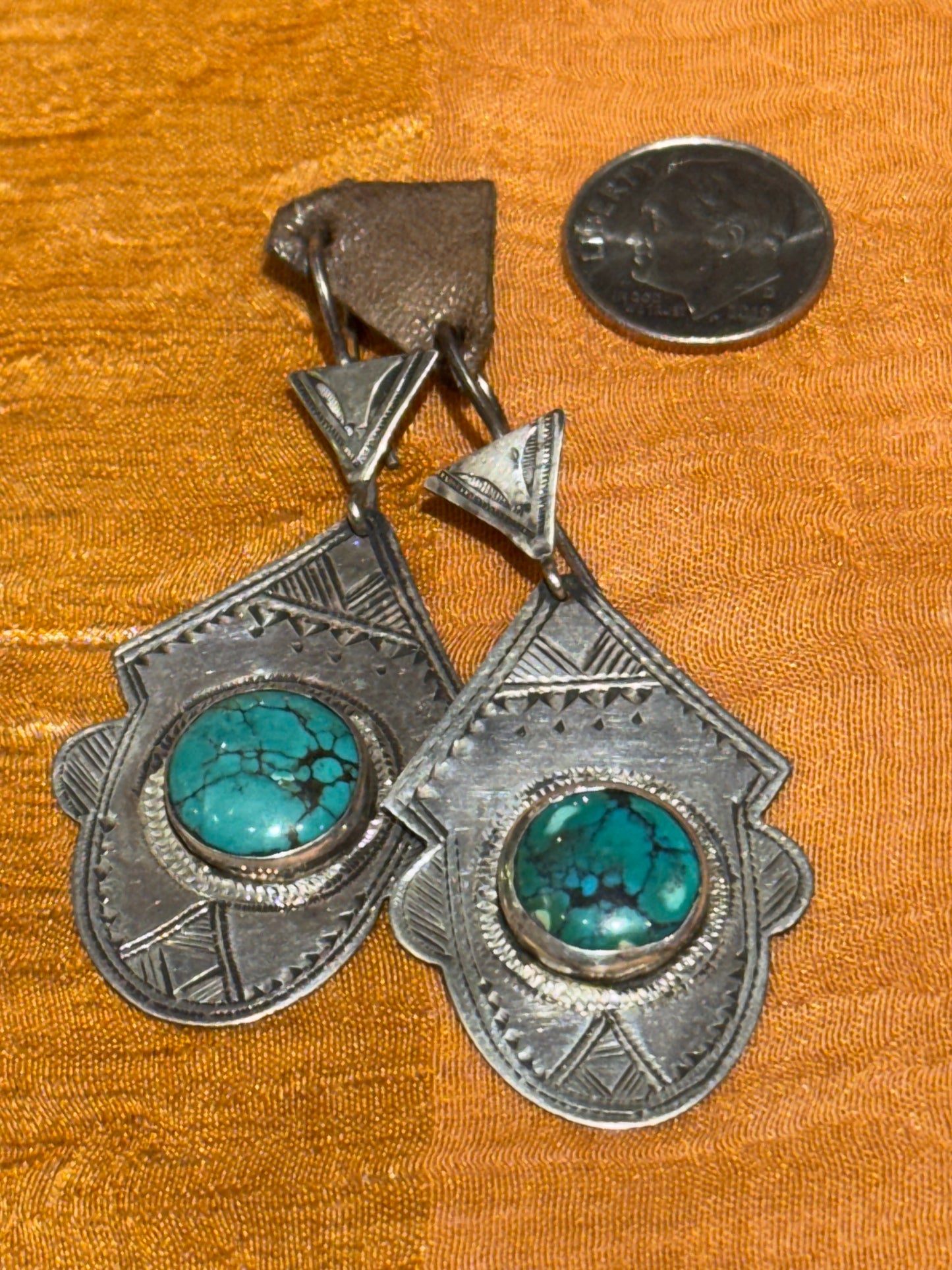 TUAREG TURQUOISE EARRINGS