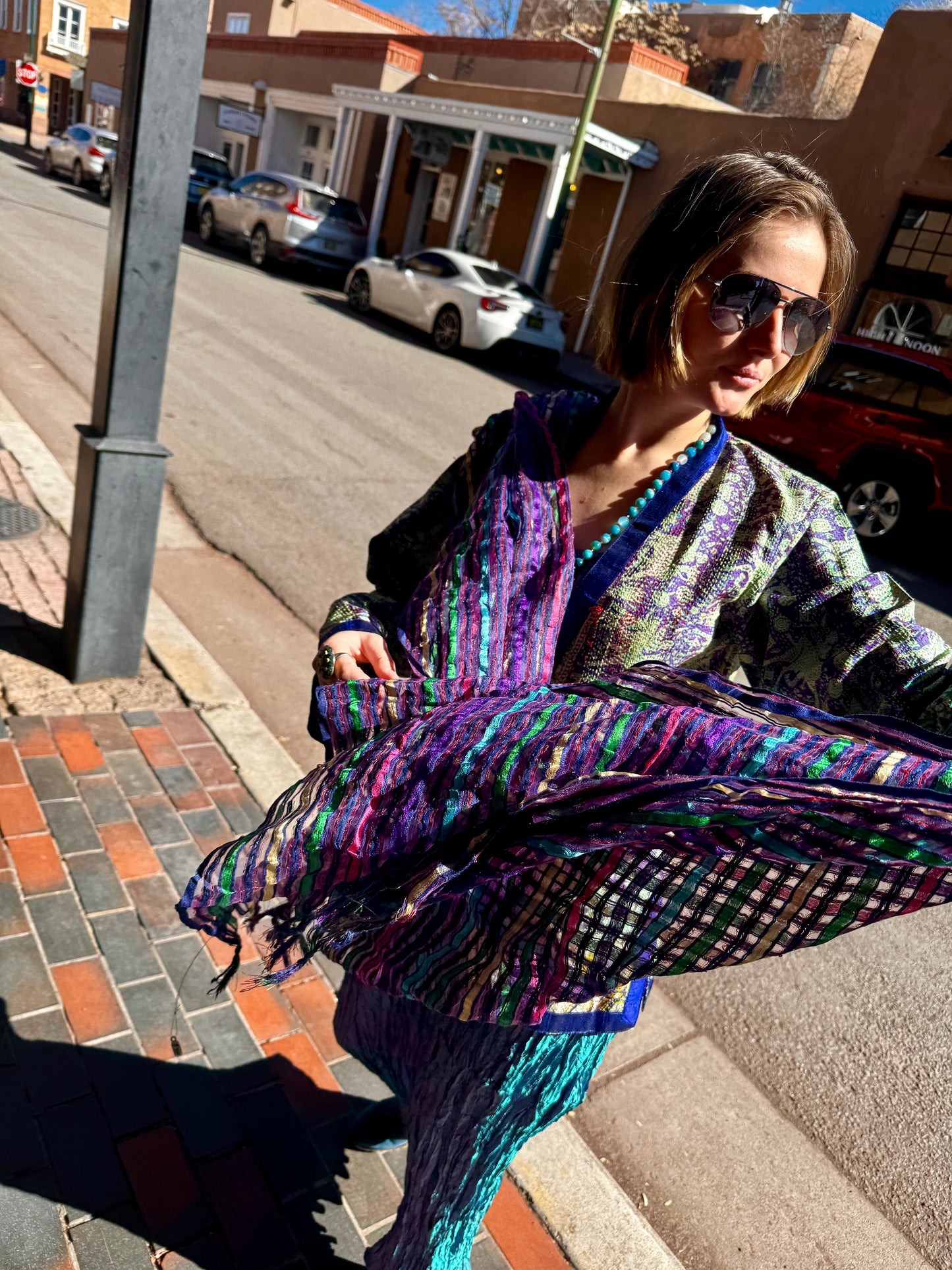 REVERSIBLE QUILTED SILK JACKET FOR ALL SEASONS