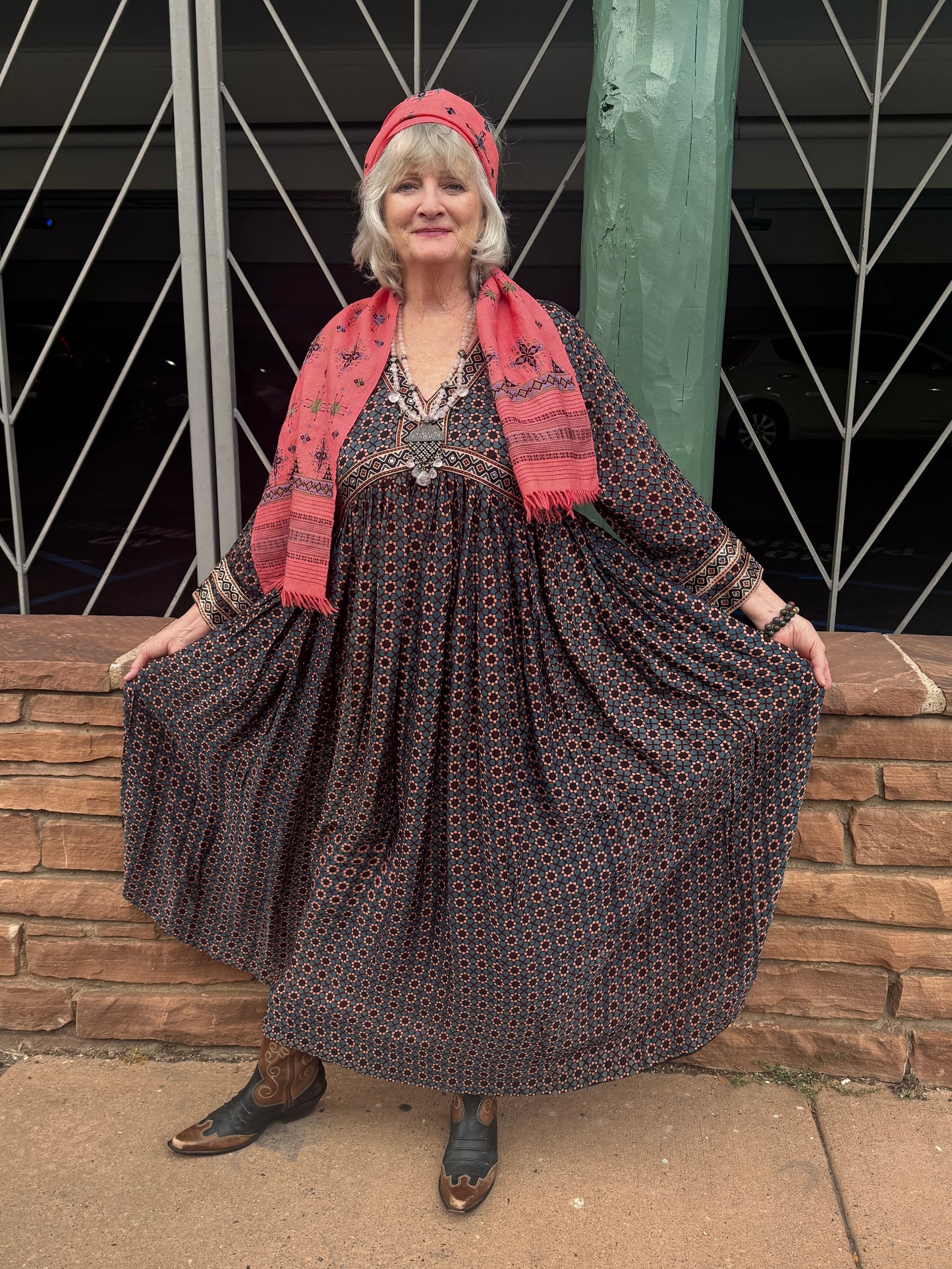 AJRAKH PRAIRIE DRESS