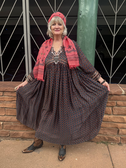 AJRAKH PRAIRIE DRESS