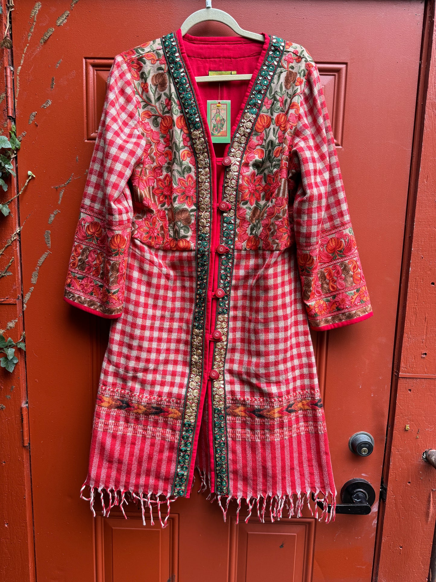 GARDEN PICNIC EMBROIDERED COAT