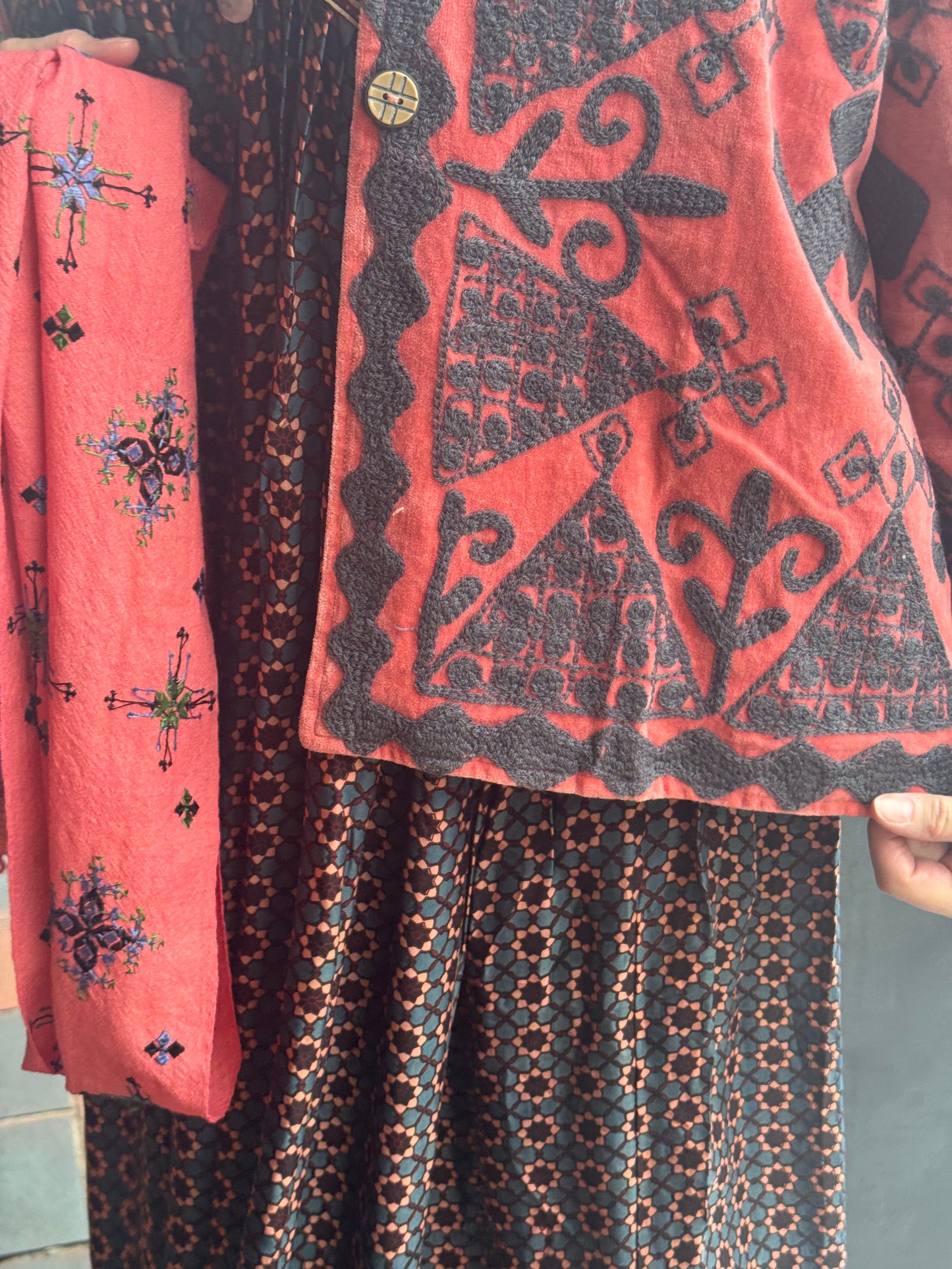 TUAREG JACKET EMBROIDERED VELVET