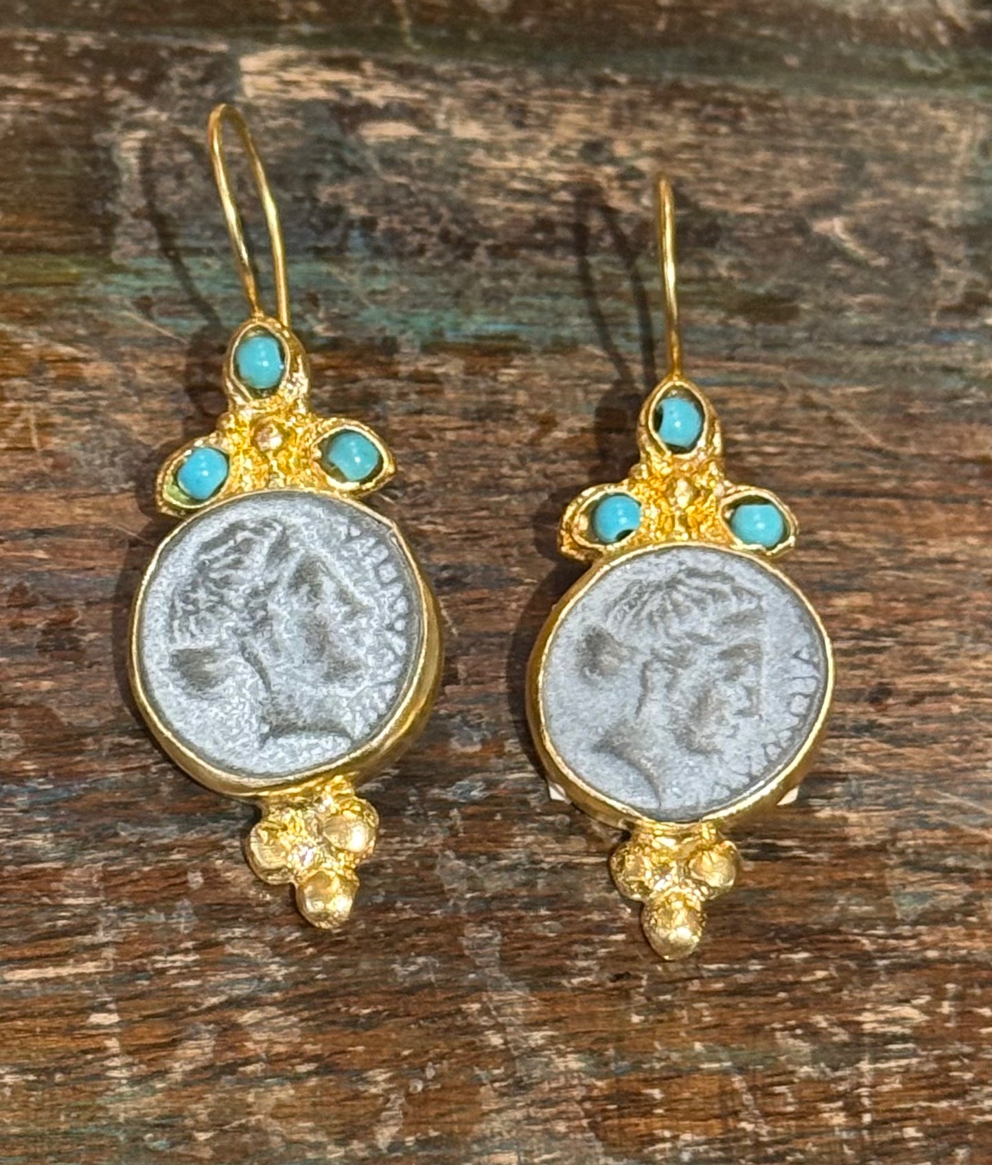 ALEXANDRIA THE GREAT COIN EARRINGS