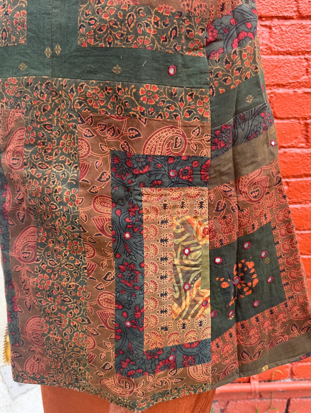 RUSTIC AUTUMN PATCHWORK CAPE