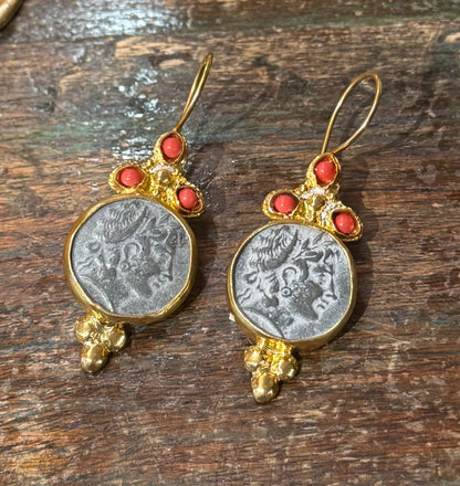 ALEXANDRIA THE GREAT COIN EARRINGS